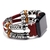 Imagem do Pulseira de couro real artesanal para Apple Watch, pulseira retrô miçangas, iW