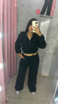 Conjunto cotelê preto