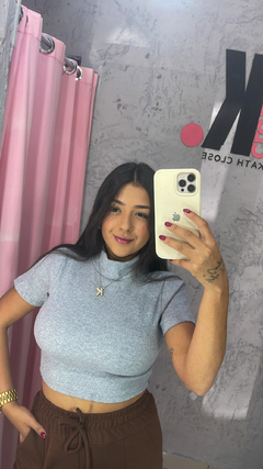 Cropped básico gola alta - Kathcloset