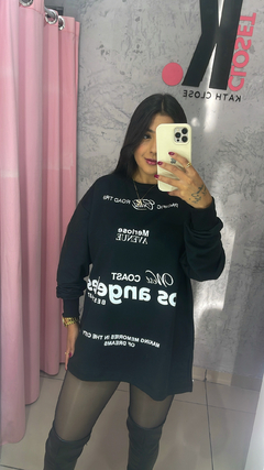 Moletom preto los angeles - comprar online
