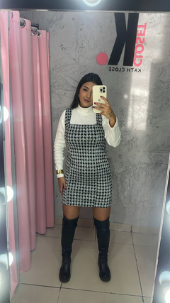 Vestido Tweed preto