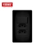 1 Interruptor Simples e 2 Tomada Preta 2P+T 10A/250V C/P SHP - Fame na internet