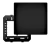 Placa 4X4 Preta Cega Com Suporte Habitat Black - Fame - comprar online