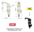 Torneira Elétrica 4T Elegance Preta 220V/5400W Bancada - FAME - loja online