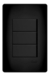 Interruptor Triplo Simples Preto 16A/250v Com Placa Suporte - FAME na internet