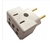Adaptador De Tomada De 3 E 2 Pinos 10a/20a 250v