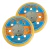 02- Bases suporte de lixa disco com velcro 5" para lixadeira - Chiaperini