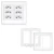 Kit 2 Placa 4x4 Com Suporte + 6 Tomadas 10a/250v - Fame