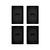 2 Tomadas 20A + 2 Tomadas 10A 250v Black - Fame
