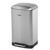 Lixeira retangular 30 litros inox cinza - VONDER