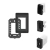 Conjunto Interruptor Intermerdiario + Tomada 10A + Módulo USB Habitat Black - Fame