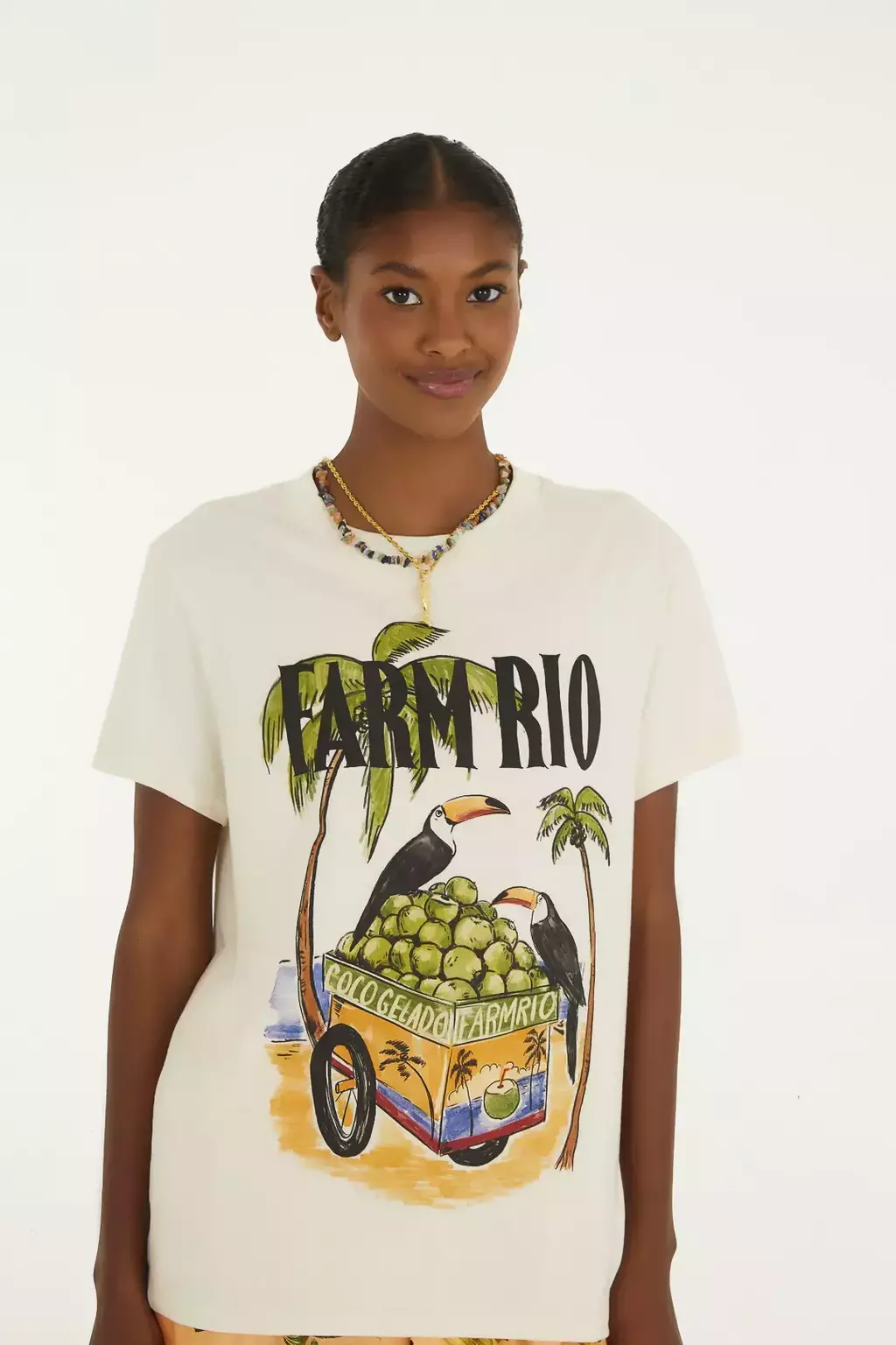 Tshirt fit Farm Rio coco gelado