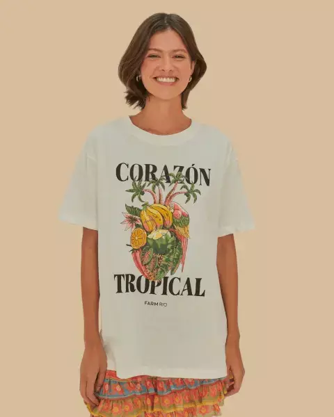 Tshirt média corazon Farm