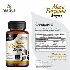 MACA PERUANA NEGRA 60 CAPS - SupremaVit