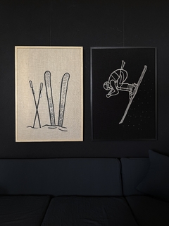 esquíes natural negro | 100 x 70 cm ENTREGA EN 20/30 DIAS - (copia) - canvaz