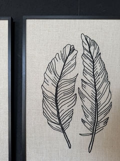pluma doble crudo negro | 100 x 70 cm ENTREGA EN 20/30 DIAS - comprar online