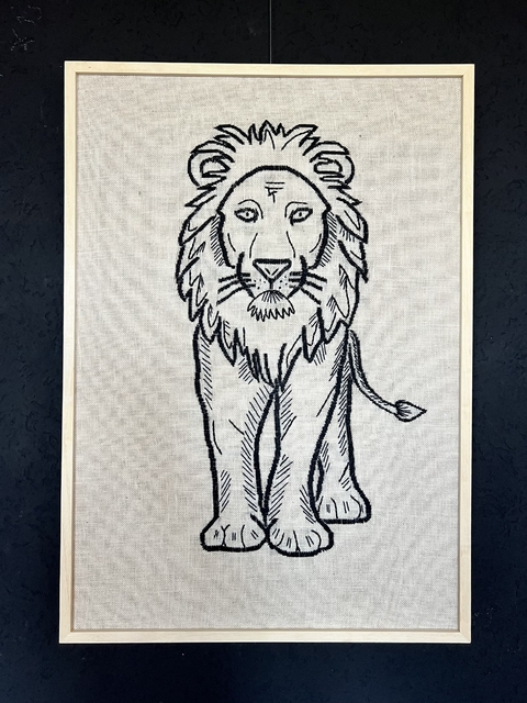 leon crudo | 100 x 70 cm ENTREGA 20 /30 DIAS - comprar online