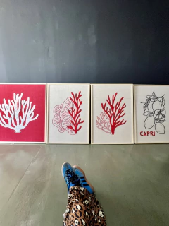 coral cere rojo | 100 x 70 cm ENTREGA EN 20/30 DÍAS en internet