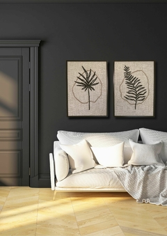jungla palma crudo | 50 x 70 cm - canvaz