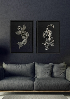 pez koi black | 100 x 70 cm ENTREGA EN 20/30 DÍAS - comprar online
