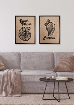 beach please beige negro | 50 x 70 cm ENTREGA 20/30 DIAS en internet
