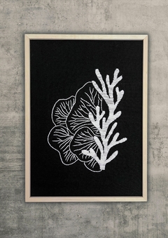 coral cere negro | 100 x 70 cm