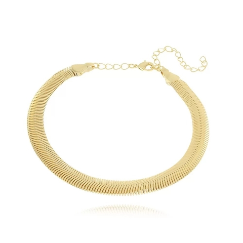 TORNOZELEIRA FIO ALEMÃO BANHO OURO 18K