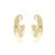 MEIA ARGOLA PUFFER G BANHO OURO 18K