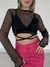 Cropped arrastão preto - JU BASRAVI BRAND