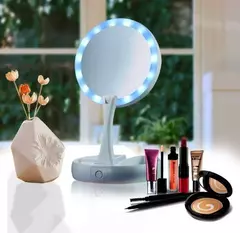 ESPEJO MAKE UP CON LUZ USB