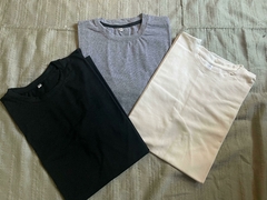 REMERAS BASICAS ALGODON PACK X2