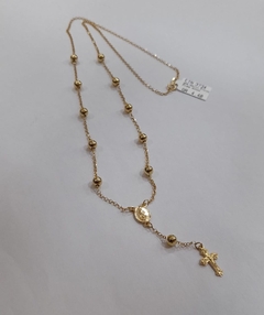 Terço em ouro 18K de 45 a 60cm - Mylla Joias