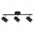 Aplique "Candil" Memo 3 luces negro