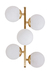 Aplique "Beti Luz" Eylin 5 luces torcionado - comprar online