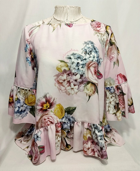 Blusa estampa floral - G