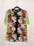 Blusa seda florida - M