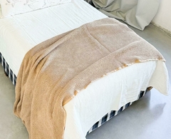 Pie de Cama waffle Tostado - comprar online
