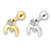 Piercing Lua com Zirconia e esferas