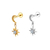 Piercing Lua com pingente Estrela