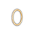 Piercing Argola Ouro 14k com zirconias Laterais