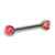 Piercing Mamilo Opala Pink ( Par)