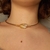Imagem do gargantilha com pedra SAMAMBAIA