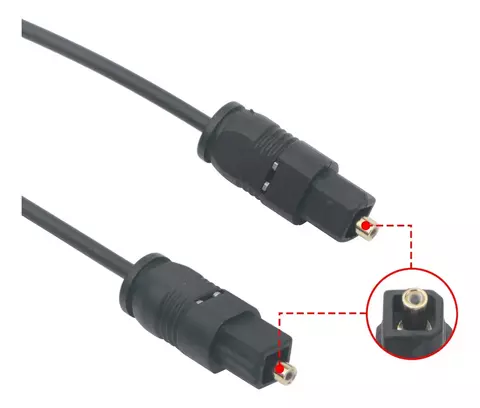 Cable Optico Audio Digital 10m Sonido Tv Barra Parlante Play