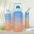 Kit Hidratação Motivacional Squeeze: 3 Garrafas (2L, 900ml, 300ml) Academia e Dia a Dia