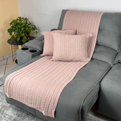 1 Manta Queen 230cm x 60cm + 2 Capas de Almofada 45x45 - Conjunto Luxo na internet