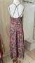 Vestido Azul com Flores Roxas e Amarelo - Beagle - comprar online