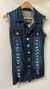 Colete Jeans Alongado - Maysa Jeans