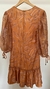 Vestido Mostarda com Estampa em Nude - Acostamento - comprar online
