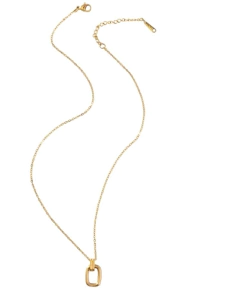 Collar con dije de rectángulo