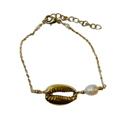 Pulsera conchita con perla